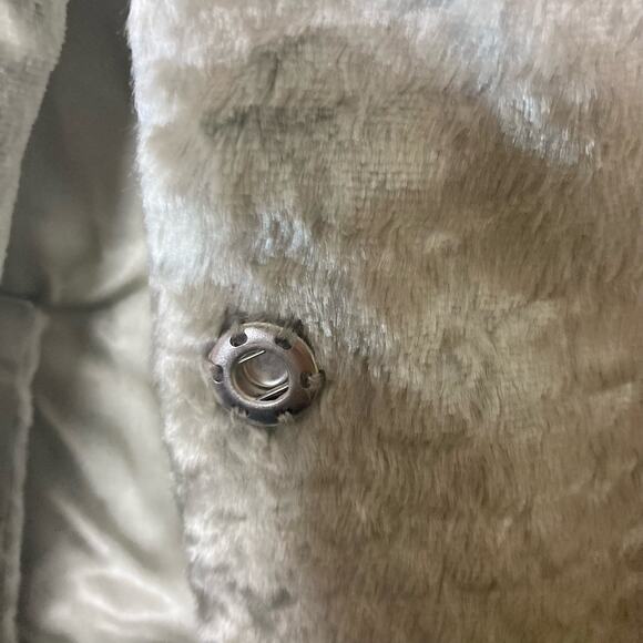 Etcetera Silver Platinum‎ Croc Embossed Faux Fur Jacket Size 14 - Picture 8 of 16